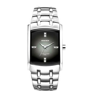 Men’s Armitron Genuine Crystal Accented Stainless Steel Dress Watch